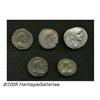 Image 1 : Lot of five Roman Provincial tetradrachms, mostly