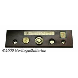 Australia. Gold 5-piece Nugget set 1990, 1/20 oz,