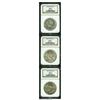 Image 1 : Canada. Silver Dollar Trio, 1935 MS62 NGC, toning