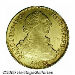 Chile. Carlos IV gold 8 Escudos 1802-JJ, KM54, ni