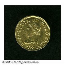Colombia. Republic gold Peso 1825-JF Bogota, KM84