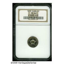 Cuba. Republic Centavo 1915, KM9.1, Proof 66 NGC,