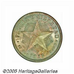 Cuba. Republic 40 Centavos 1915, KM14.1, MS65 NGC