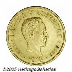 Cuba. Republic gold 20 Pesos 1915, KM21, XF-AU, n