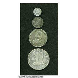 Ecuador. Republic Libertad Bust Types, four attra