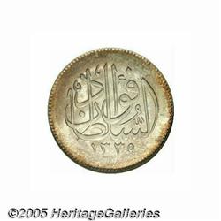 Egypt. Sultan Fuad 5 Piastres 1920H, KM326, MS64 