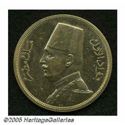 Egypt. King Fuad gold 500 Piastres 1929 AH1348, K