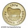Image 2 : Falkland Islands. Elizabeth II gold Proof Set 197