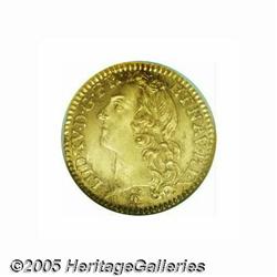 France. Louis XV gold Louis d'Or 1756-S (Reims), 