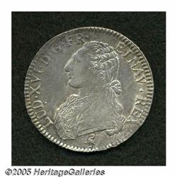 France. Louis XVI Ecu 1789-A, KM-564.1, Dav-1333,