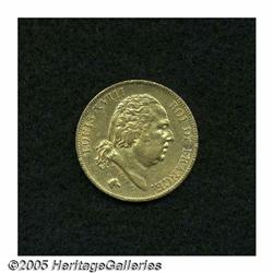 France. Louis XVIII gold 40 Francs 1817-A, KM713.