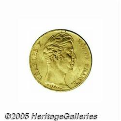 France. Charles X gold 20 Francs 1825-A, KM726.1,