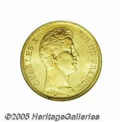 France. Charles X gold 40 Francs 1830-A, KM721.1,