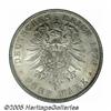 Image 2 : German States. Wurttemberg. Karl I 5 Mark 1876-F,