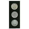 Image 1 : German States. Weimar Republic. 3-mark trio inclu