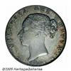 Image 1 : Great Britain. Victoria Reeded Edge Proof Halfcro