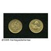 Image 1 : Mexico. A small Gold pair including: 1/2 Escudo 1