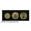 Image 1 : Russia. Gold trio including: 5 Rubles 1898 XF; Ch