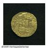 Image 3 : Spain. Felipe II Gold Cob 4 Escudos ND (1556-98),