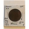Image 1 : 1908 France Large 10 Cents Fine Grade Coin KM 843