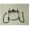Image 8 : Marked Crockett Silver Overlaid Bit- Martinez Cheek Small Spade Mouth- Slobber Bar- Rein Chains