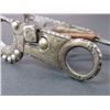 Image 8 : Unmarked Silver Inlaid Bit- Santa Barbara Cheek Spade Mouth- Slobber Bar- Rein Chain Swivels