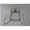 Image 10 : Unmarked Silver Inlaid Bit- Santa Maria Cheek San Joaquin Mouth- Slobber Bar- Rein Chains