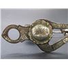 Image 2 : Unmarked Silver Inlaid Bit- Santa Maria Cheek San Joaquin Mouth- Slobber Bar- Rein Chains
