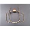 Image 4 : Unmarked Silver Inlaid Bit- Santa Maria Cheek San Joaquin Mouth- Slobber Bar- Rein Chains