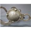Image 8 : Unmarked Silver Overlaid Bit- Martinez Cheek Spade Mouth- Slobber Bar- Rein Chain Swivels