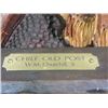 Image 2 : Marked "Chief Old Post" WM Churchill Jr Wooden Statue- Carved by Churchill from a an Old Post