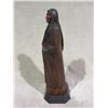 Image 5 : Marked "Chief Old Post" WM Churchill Jr Wooden Statue- Carved by Churchill from a an Old Post