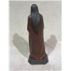 Image 6 : Marked "Chief Old Post" WM Churchill Jr Wooden Statue- Carved by Churchill from a an Old Post