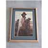 Image 1 : Signed Bama 84 Cowboy Print- 27"W X 34"H