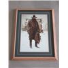 Image 1 : Signed Bama 86 Cowboy Print- 27"W X 34"H