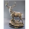 Image 1 : Signed Mark Pearce Resin Whitetail Mount- "Steadfast"- Ducks Unlimited 808/3500- 14"L X 8"W X 21"H