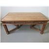 Image 1 : Cherry and Maple Desk- 6 Legged- Carved- Dovetailed- 38"W X 71"L X31"H