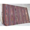 Image 1 : Navajo Wool Blanket- Hand Woven in Mexico- Fringed- Some Damage on Edge- 112"L X 72"W