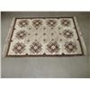 Image 2 : Wool Navajo Rug- Fringed- 96"L X 65"W- Very Minor Damage on Edge