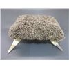 Image 1 : Buffalo Horn Footstool- 16"L X 13"W X 7"H