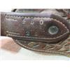 Image 2 : Marked Hamley & Co Pendleton Ore 1904 450 28 Chaps- 16 Conchos- Double Row of Studs-Tooled Belt- 35"