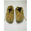 Image 1 : Beaded Moccasins- Fringed- 9.5"L