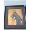 Image 2 : 2 Marked GENEE Copper Horse Embossed Pictures- 20.5"H X 18"W