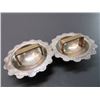 Image 5 : Marked Sterling Engraved Domed Conchos- 2"- Scalloped