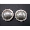 Image 1 : Marked Coin Silver Engraved Domed Conchos With The Letter R on Them- 1.75"