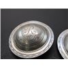 Image 2 : Marked Coin Silver Engraved Domed Conchos With The Letter R on Them- 1.75"