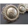 Image 2 : 7 Marked Sterling Saddle Trim Conchos- 3"- 1.75"- 1.5"- 1.2"