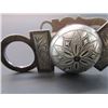 Image 2 : Unmarked Gutierrez Silver Inlaid Bit- Arizona Cheek Halfbreed Mouth- Slobber Bar- Rein Chains