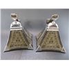Image 1 : Unmarked Mongolian Parade Stirrups- Stainless and Wood- 9"H X 9.5"W