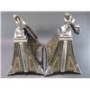 Image 3 : Unmarked Mongolian Parade Stirrups- Stainless and Wood- 9"H X 9.5"W